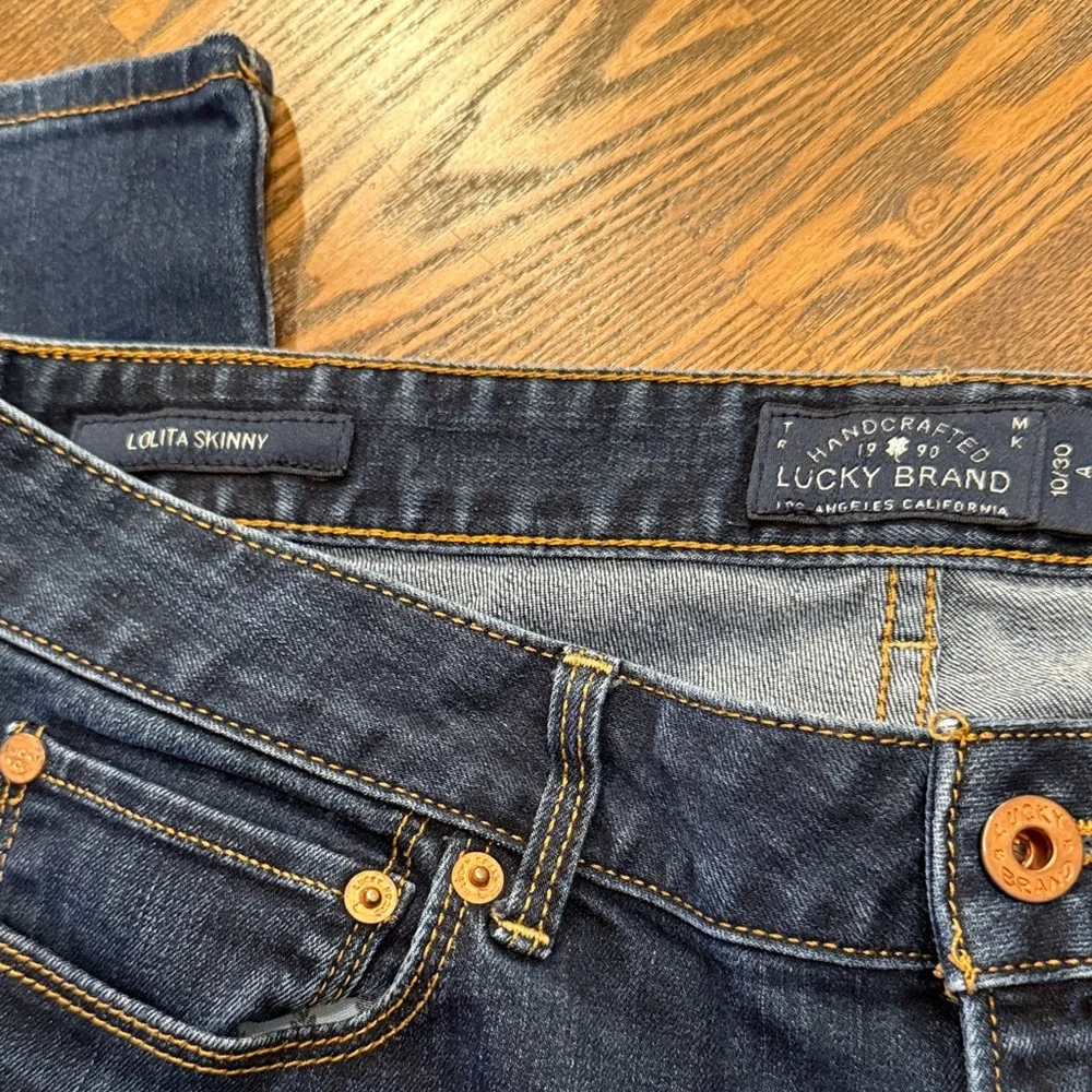 Lucky Brand Dark Blue Skinny Jeans - Picture 2 of 6